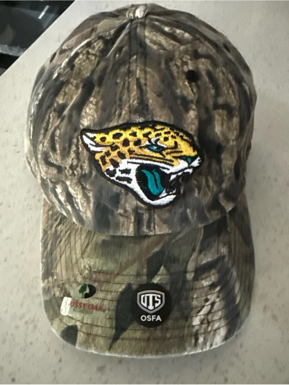NWT New Jacksonville Jaguars Unisex Logo Mossy Oak Camo  Adjustable Hat